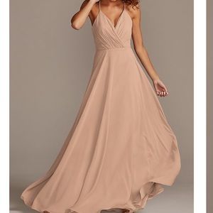 Spaghetti strap full skirt bridesmaid Dress from Davids Bridal
